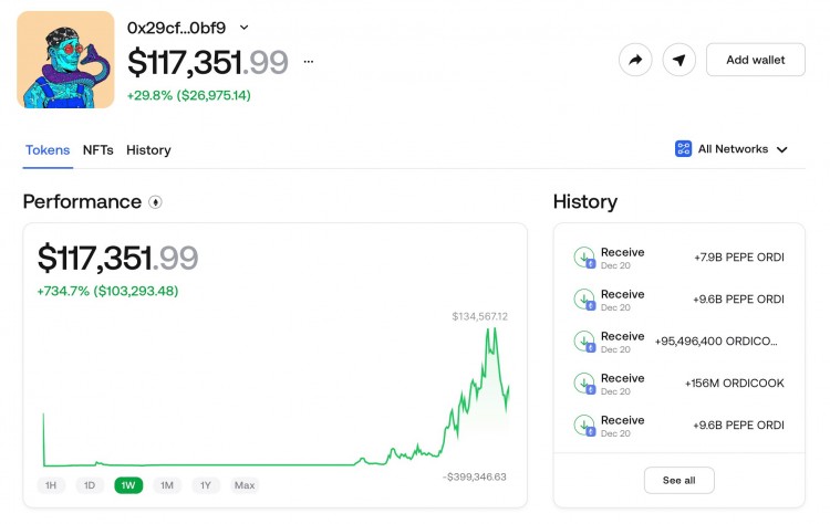 在短短14小时内这款加密<a title='注册数字钱包' href='https://okk.meibanla.com/btc/ok.php' target='_blank' class='f_b'>钱包</a>从221美元涨至131891美元