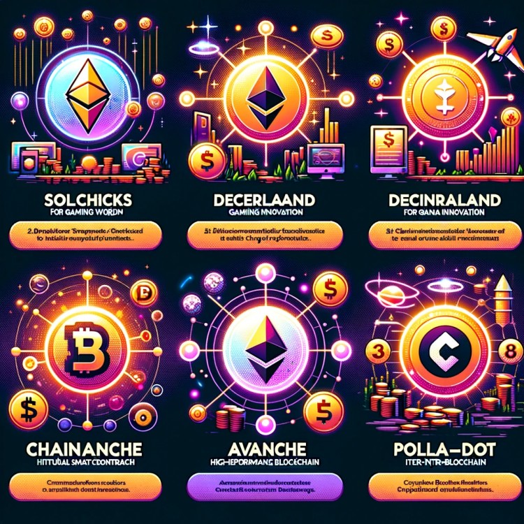 2024 年5条加密货币建议 SolChicks、Decentraland、Chainlink、Avalanche、Polkadot