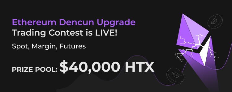 以太坊DENCUN升级现货杠杆期货交易指定代币瓜分40000USDT