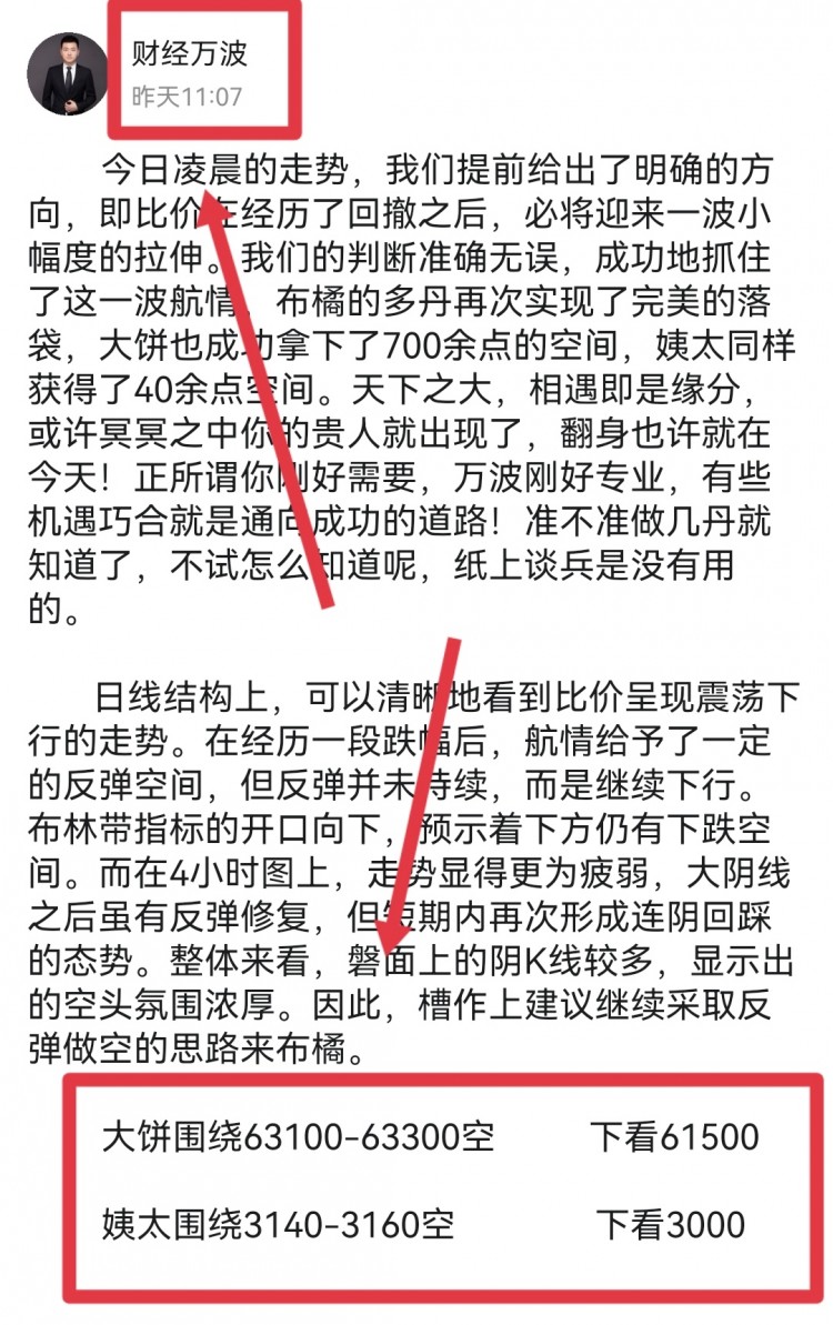 [财经万波]早间比特币操作建议分析！