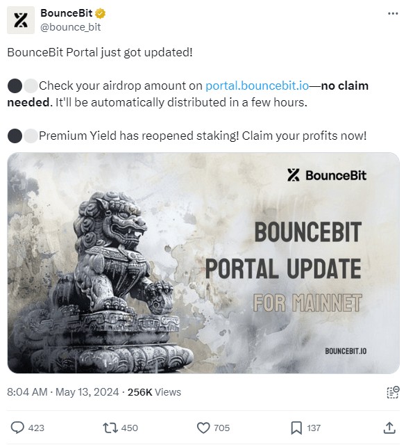 BounceBit 主网在网络钓鱼诈骗警报中推出